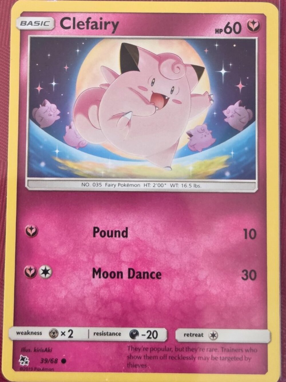 2019 POKEMON, CLEFAIRY CARD!!!
